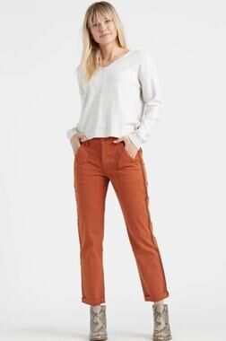Lucky Brand Utility Boyfriend Pants in Bombay Brown Size 2/26